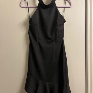 Black halter dress